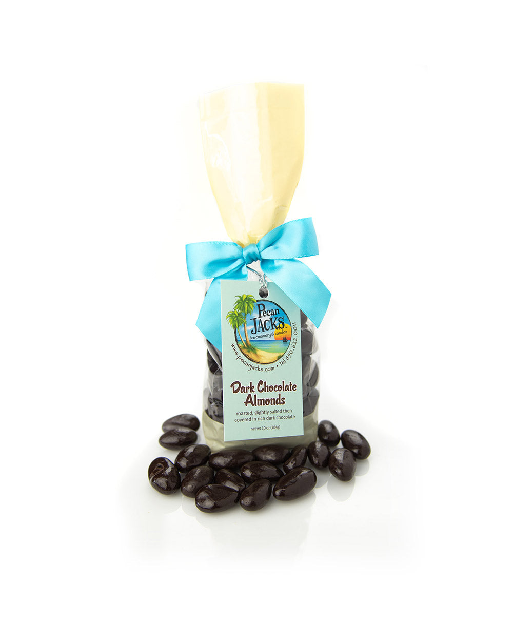 Dark Chocolate Almonds 10 oz